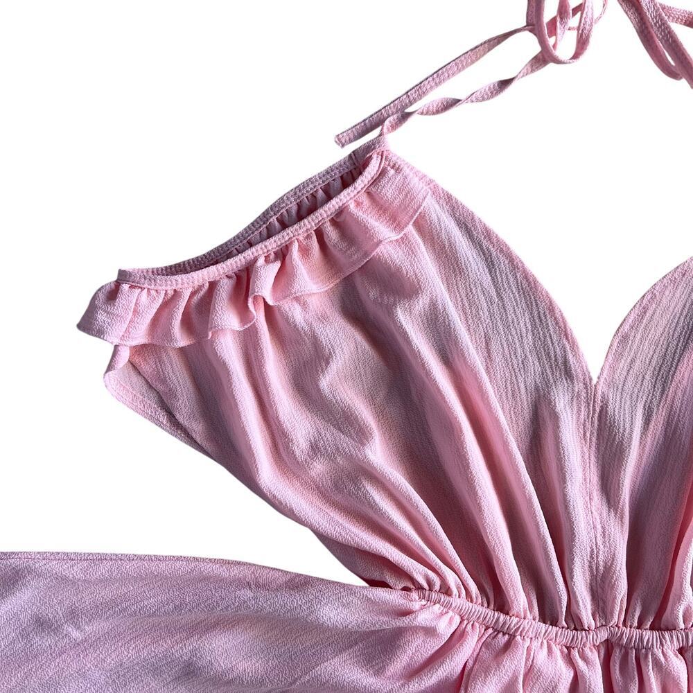 Sexy Pink Open-Back Romper Dress – Fits Small - Made in Peru - Picture 7 of 12